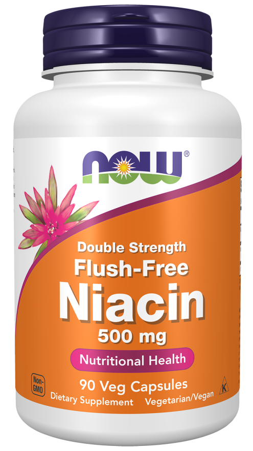 Niacin 500 mg, Double Strength Flush-Free Veg Capsules