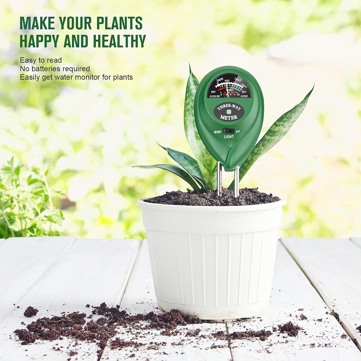 house plant water monitor Soil Tester Moisture Meter – A Land Of Delight Natural Farm & Nursery