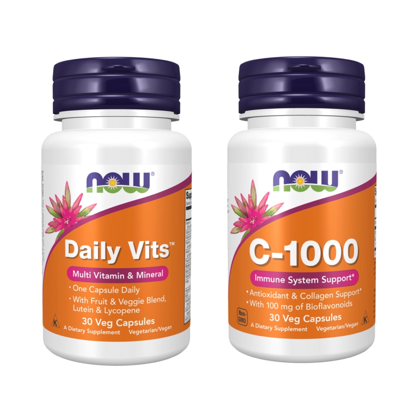 Power 2: Daily Vits Multi & Vitamin C-1000 for Men & Women