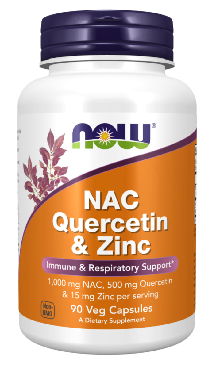 *New* Now NAC Quercetin & Zinc 90 Capsules A Land Of Delight Natural