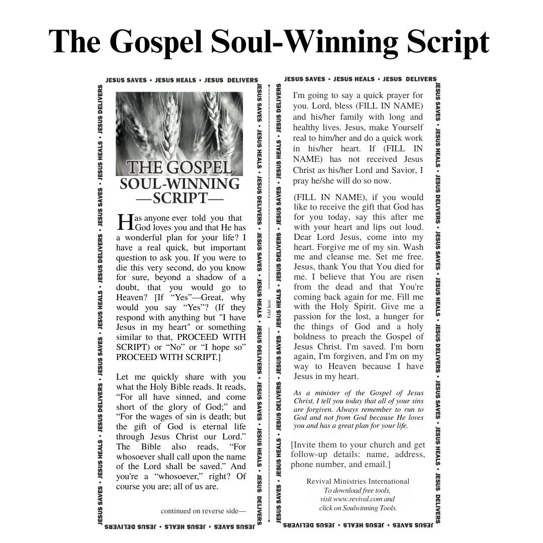 The Gospel Soul-Winning Script (Digital Download)