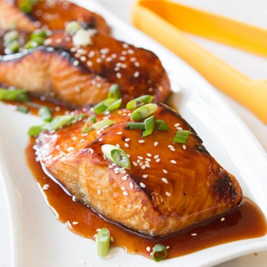 Example of Honey Glazed salmon