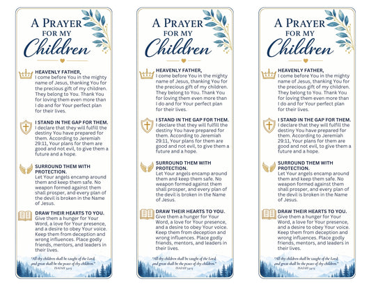 A Prayer For My Children (Digital Download)
