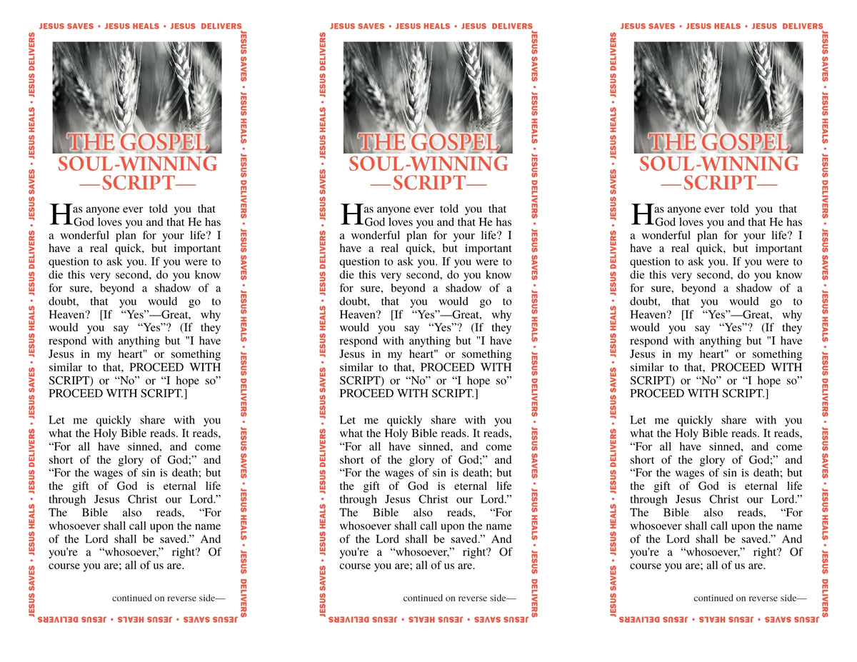 Gospel Soul Winning Script (Free Download)