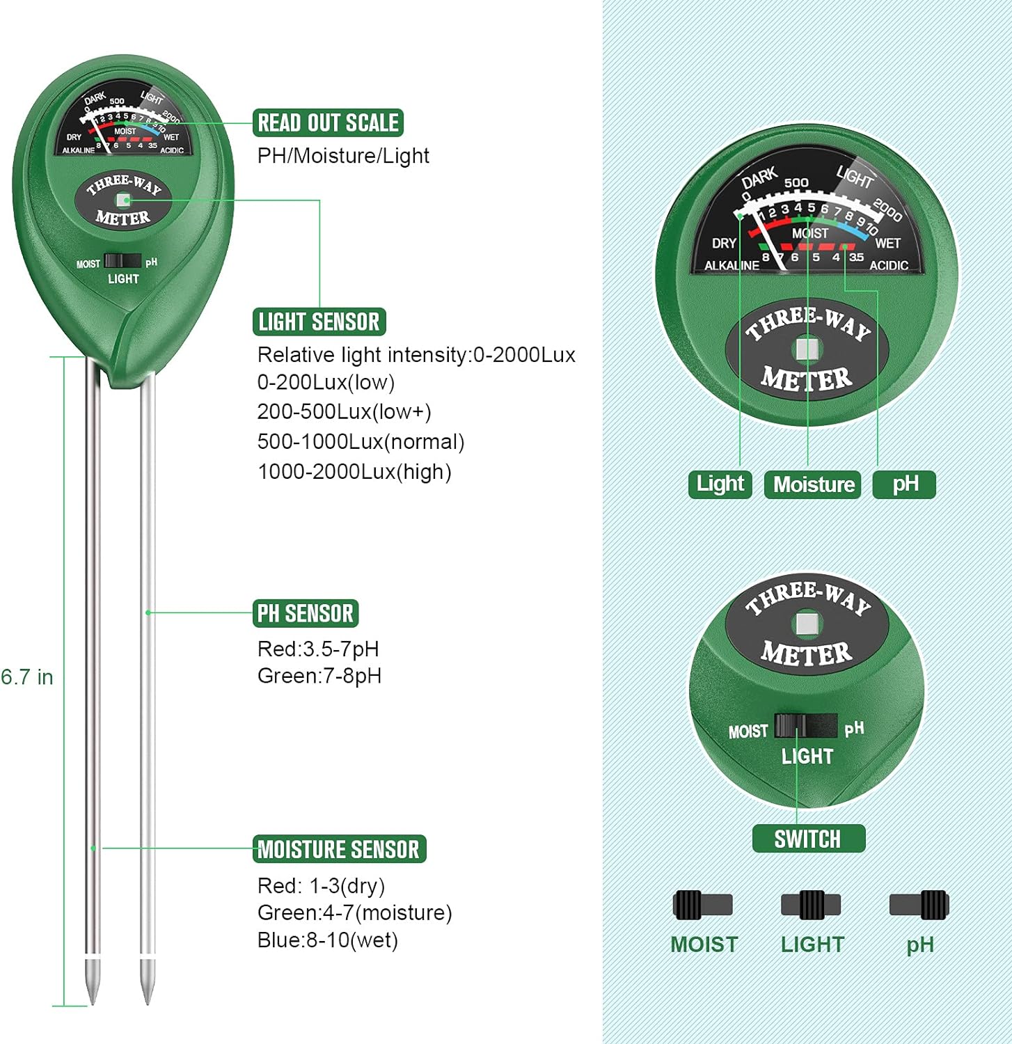 Soil Tester Moisture Meter