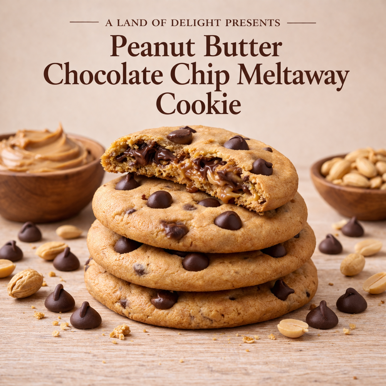 Peanut Butter Chocolate Chip Meltaway Cookie