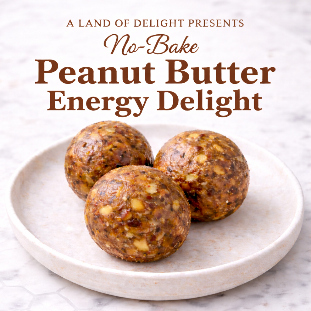 No-Bake Peanut Butter Energy Delights