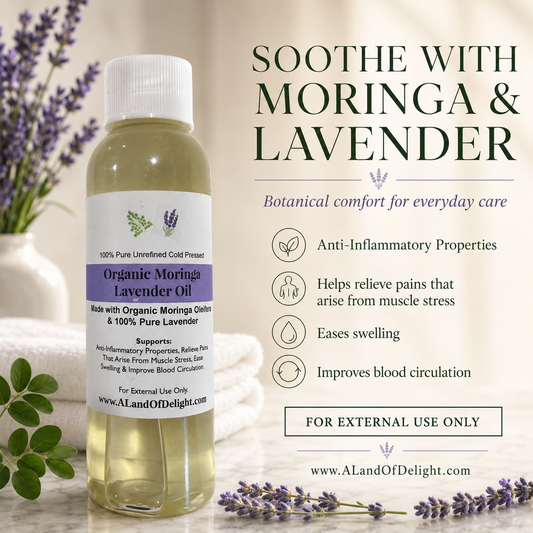 Organic Moringa Lavender Oil