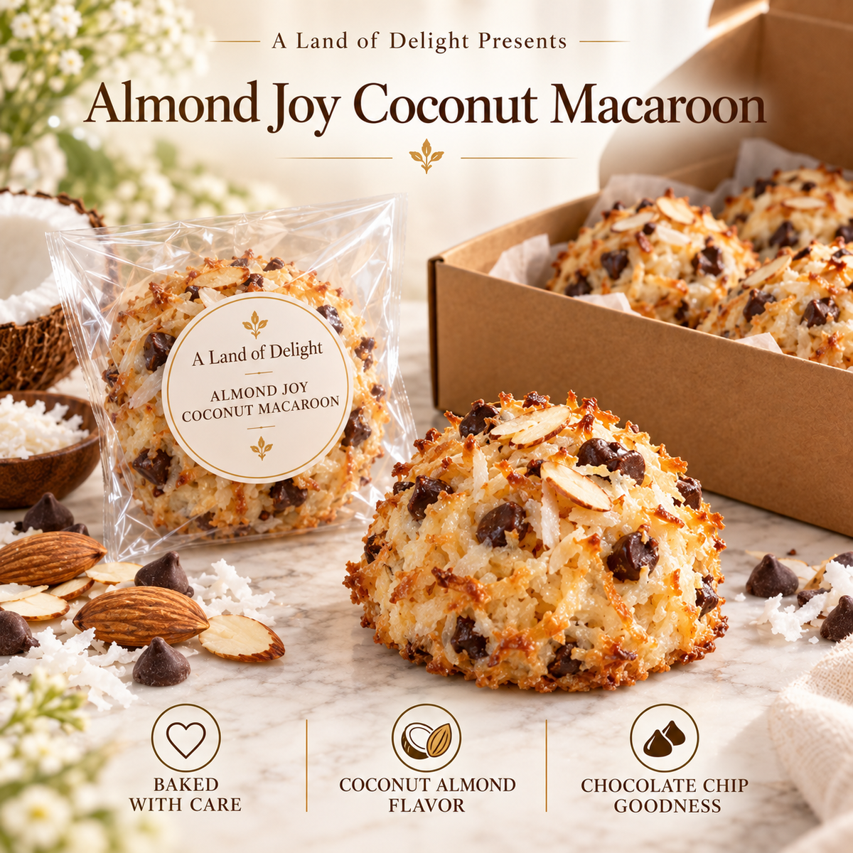 Almond Joy Coconut Macaroon Bundle