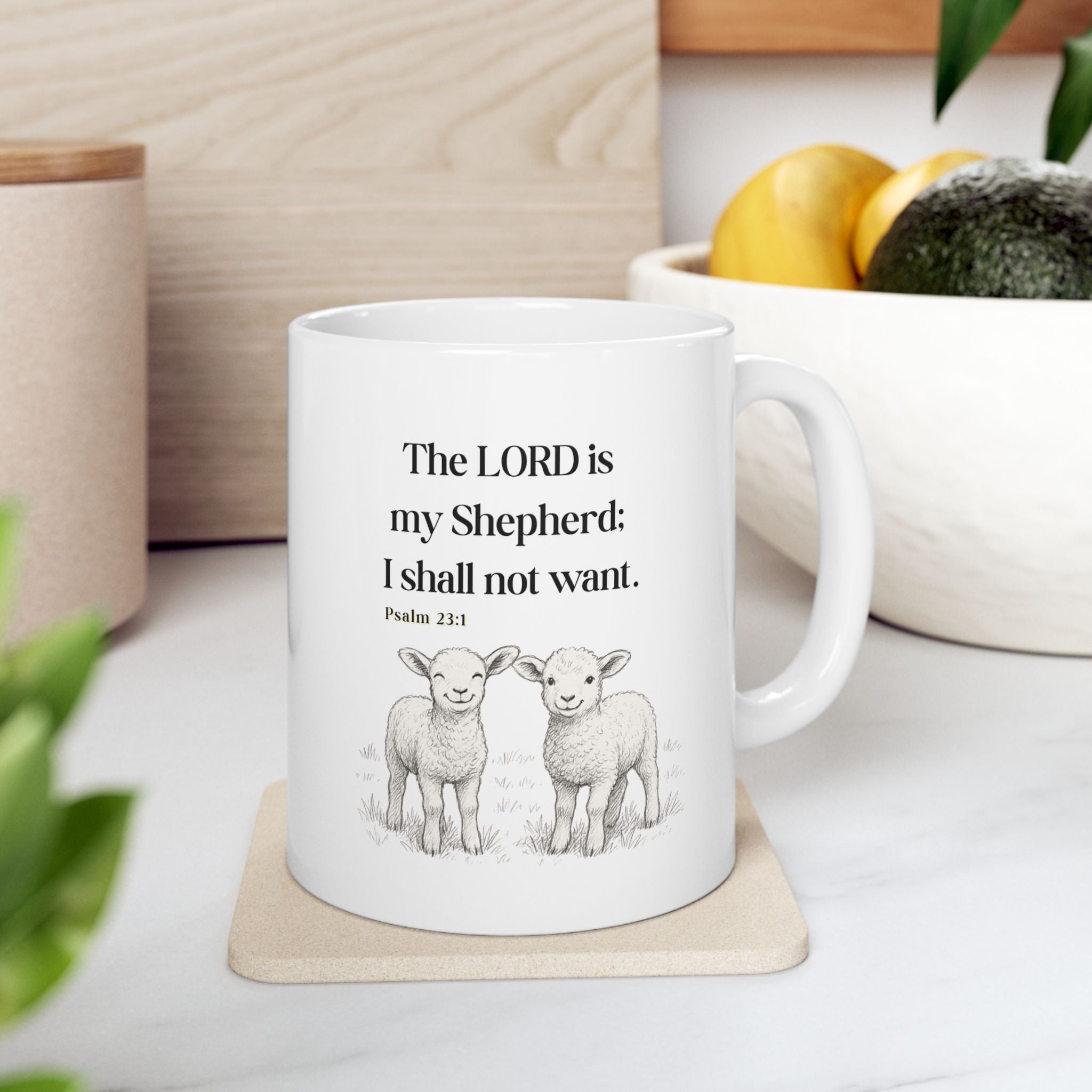 The Lord is my Shepherd Ceramic Coffee Mug