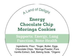 Energy Chocolate Chip Moringa Cookie