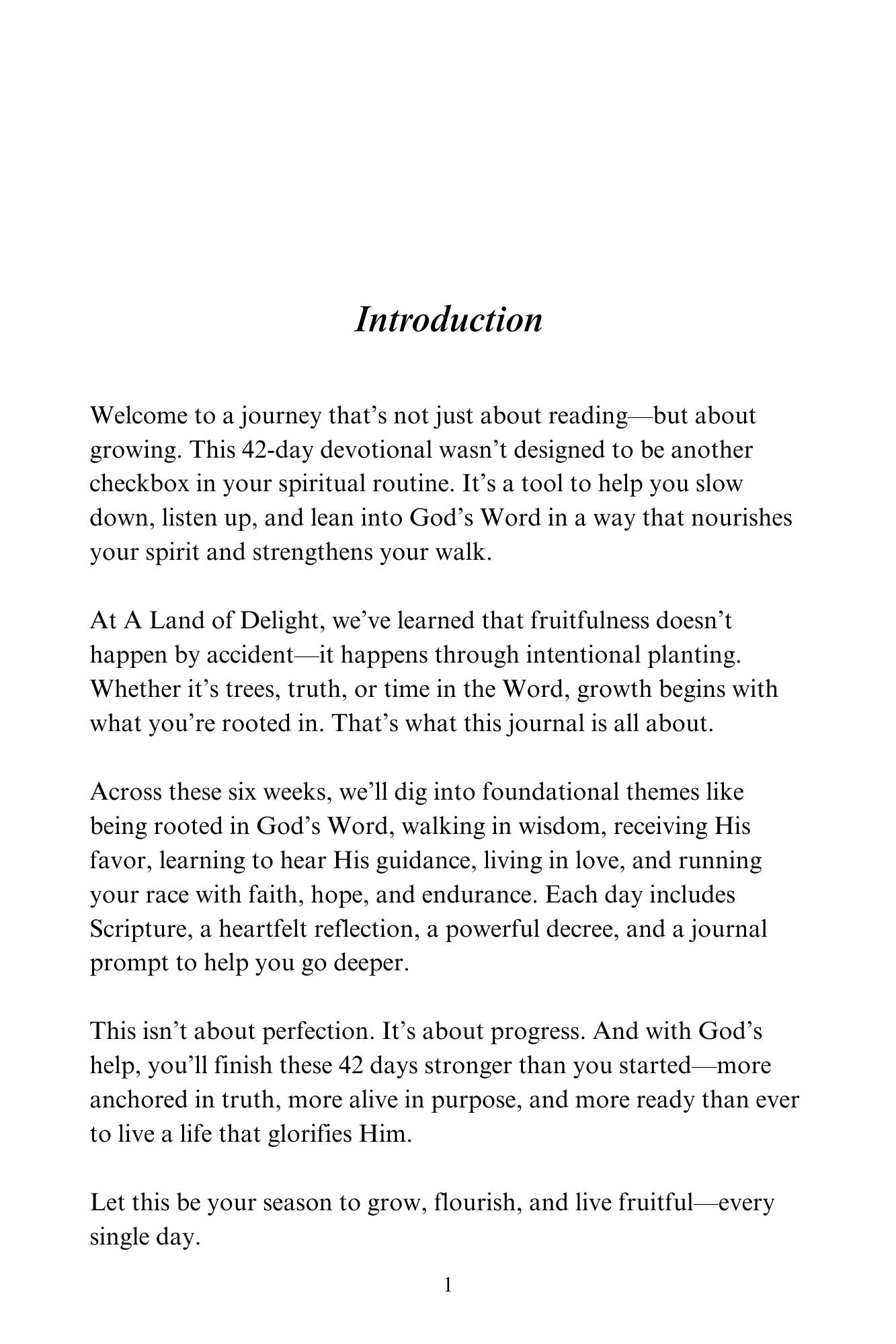 Fruitful Every Day Volume 1 Journal (Paperback)