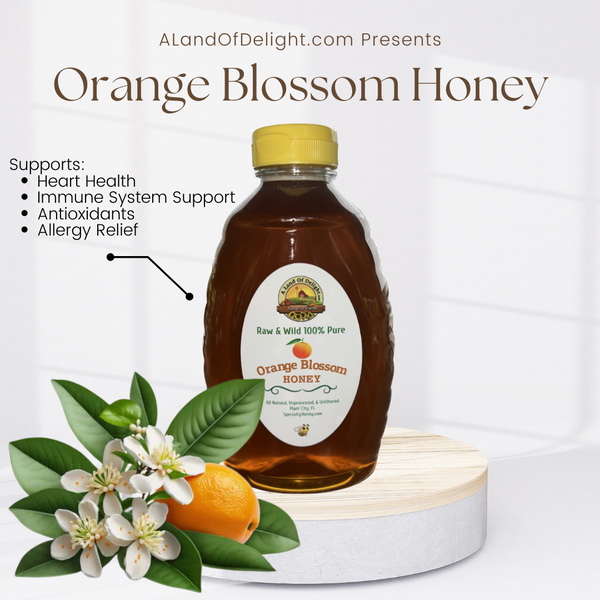 Raw Local Florida Orange Blossom Honey