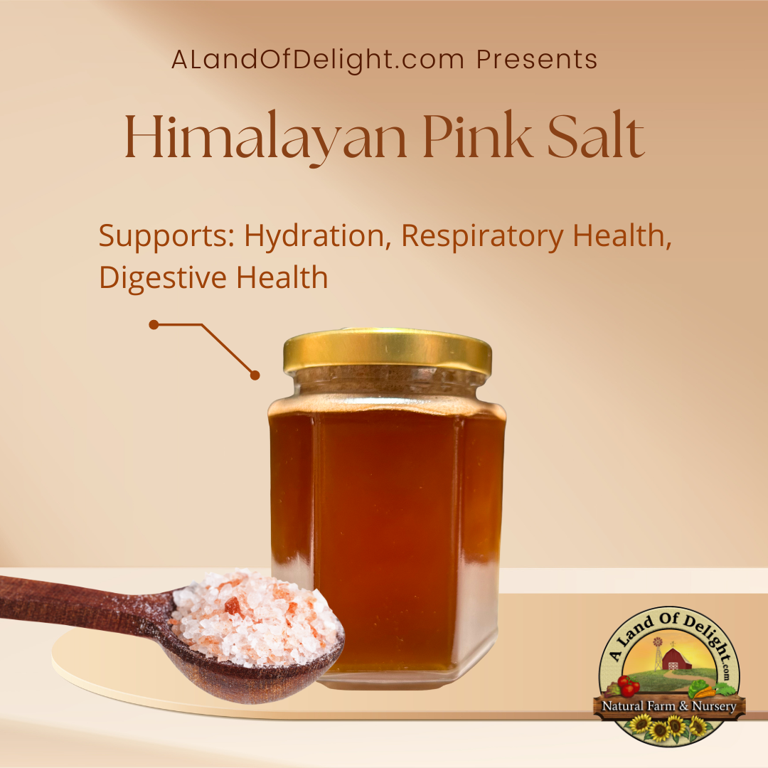 Specialty Gourmet Honey: Organic Himalayan Salt Infused Raw Honey
