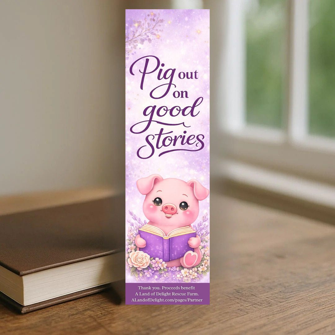 Pig Out on Good Stories Bookmark