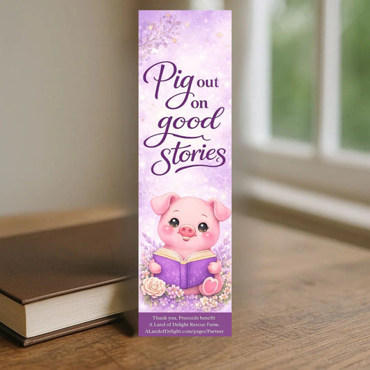 Pig Out on Good Stories Bookmark