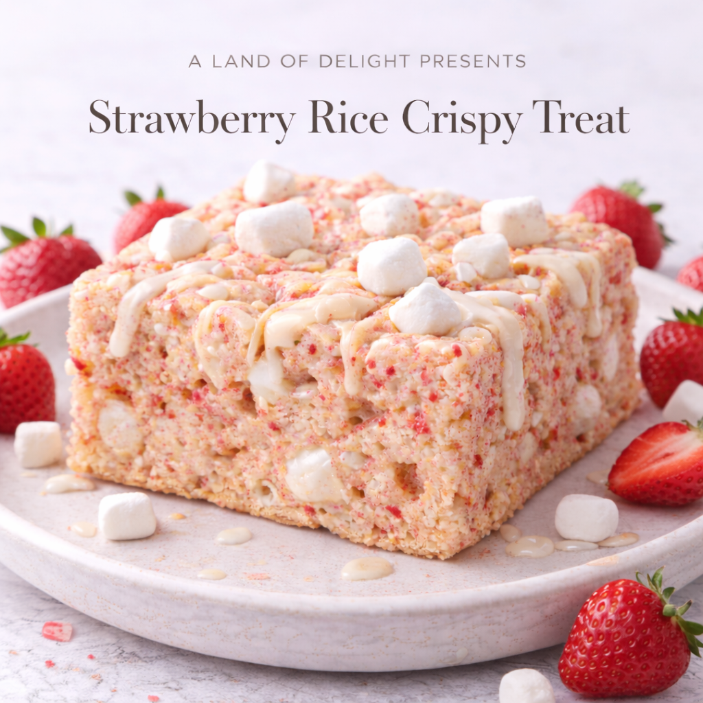 Strawberry Rice Crispy Treat