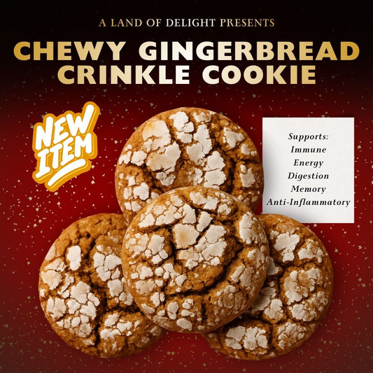 Chewy Gingerbread Crinkle Cookie