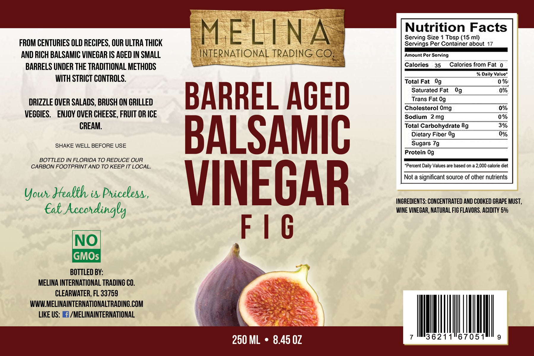 Fig Barrel Aged Balsamic Vinegar