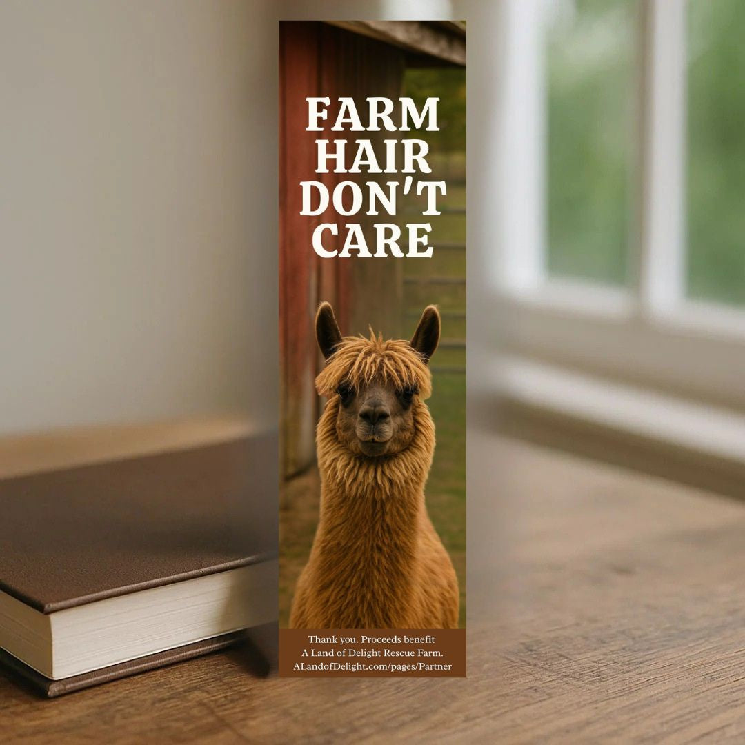 Farm Hair Don't Care Bookmark