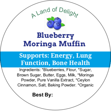 Blueberry Moringa Muffins