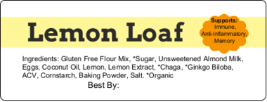 Gluten Free Lemon Loaf Slice