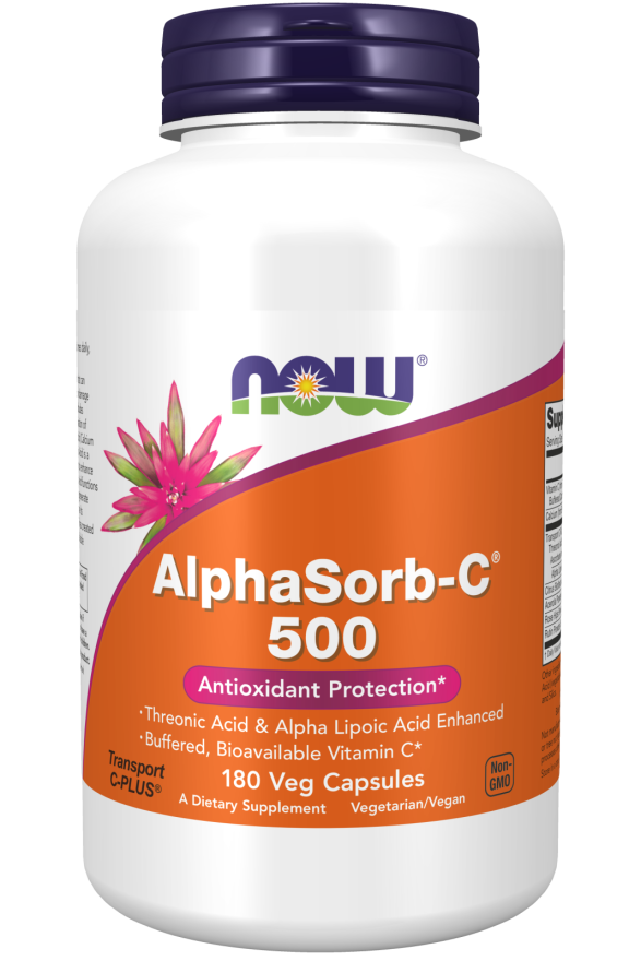 NOW AlphaSorb-C 500 mg 180 capsules