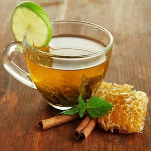 Tea with Cinnamon Sticks and Honeycomb