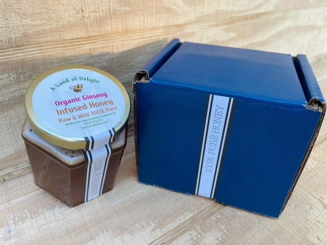 Specialty Gourmet Honey: Organic Ginseng Infused Raw Honey
