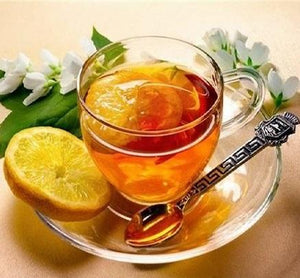 Tea with Orange Slice, orange blossom, and honey