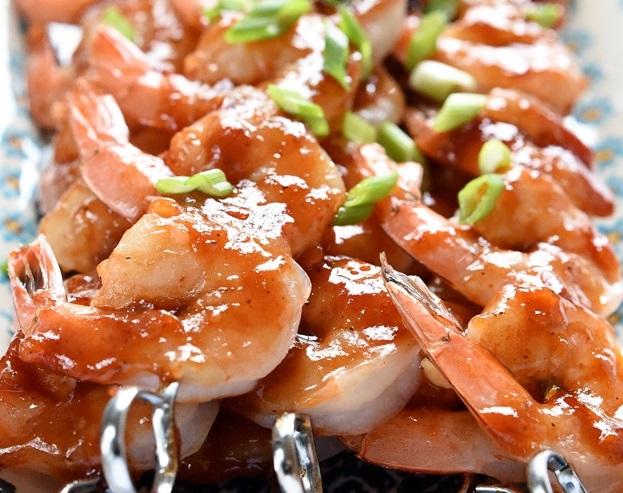 Example Picture of honey glazed shrimp