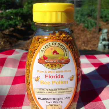 Raw Wild Florida All Natural Bee Pollen - 4oz Bottle