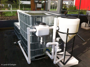 Aquaponics 6-Bed Self Sustaining Garden System water pump
