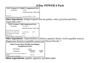 4-Day Power 6 Supplement Pack