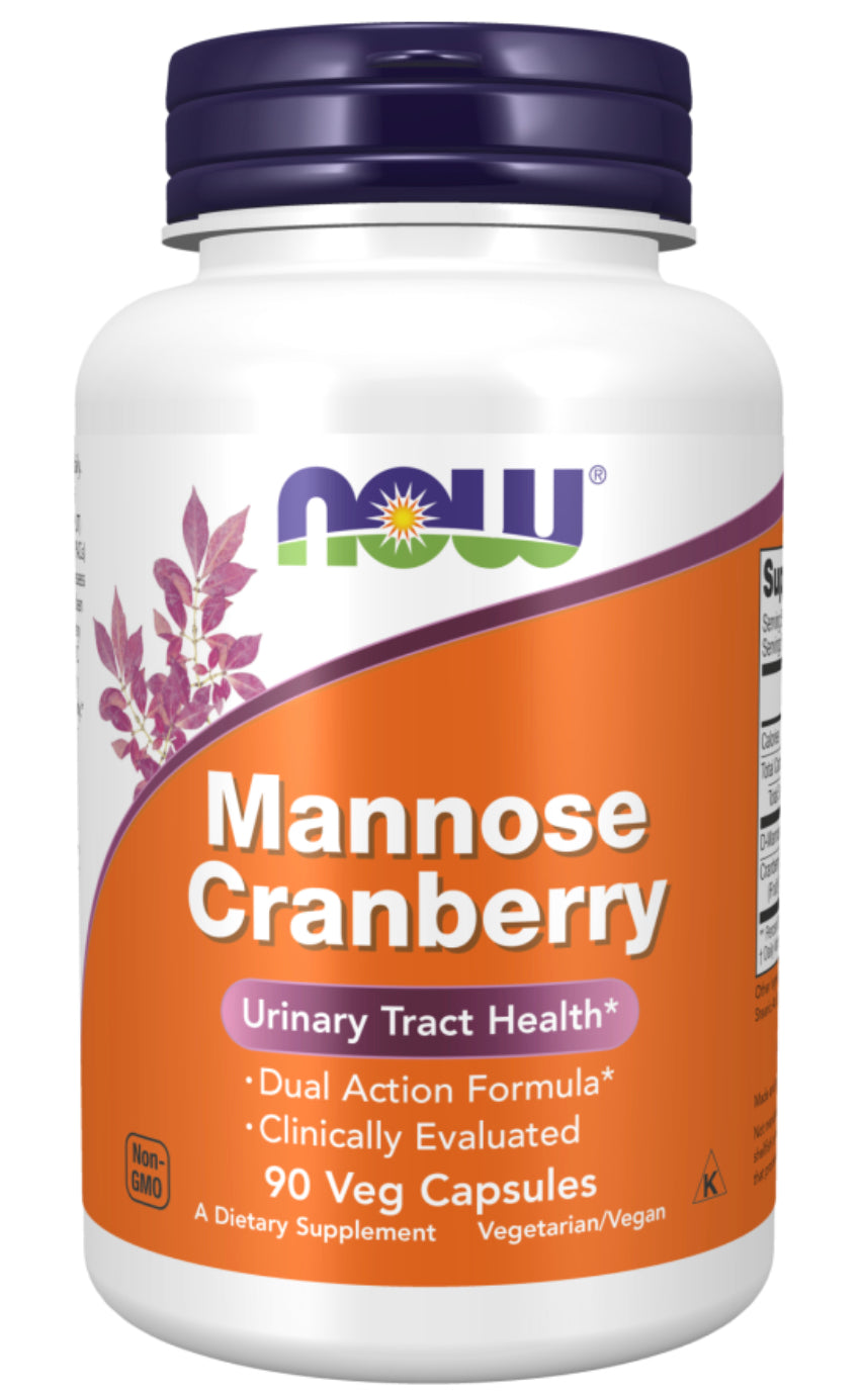 NOW® Mannose Cranberry 90 veg capsules