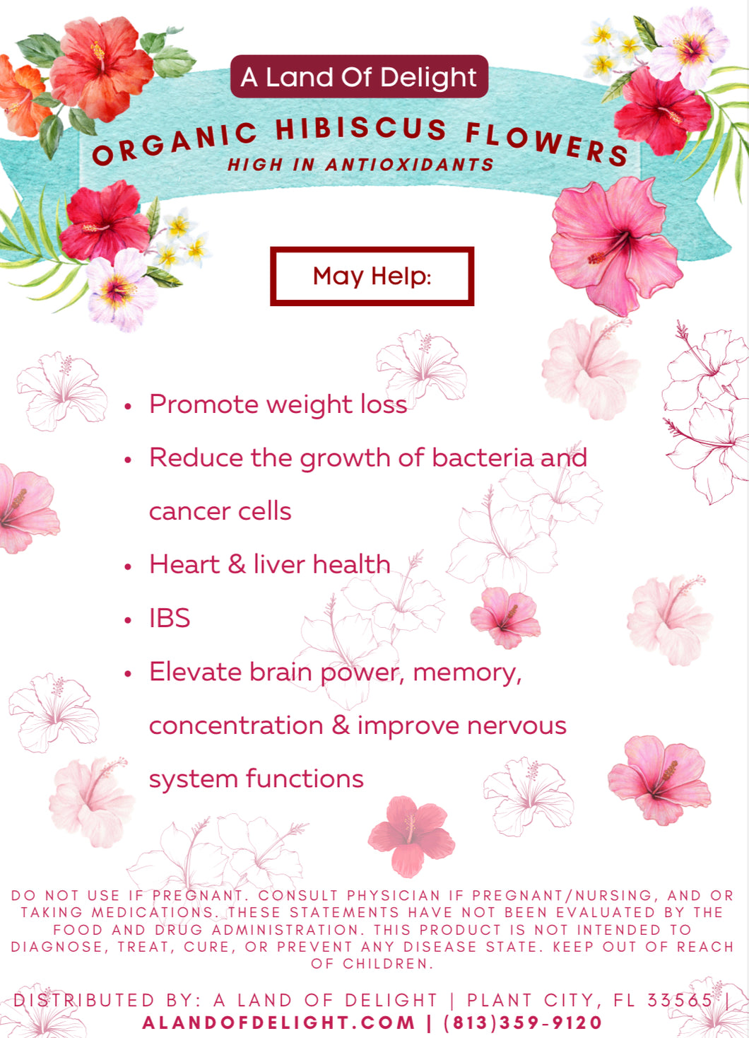 Organic Hibiscus (Loose-Leaf Tea)